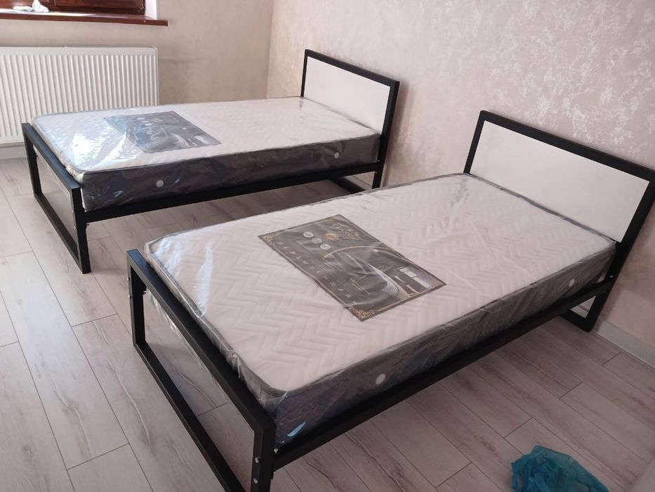 односпальная кровать Loft krovat темир крават metal kalavat Лофт