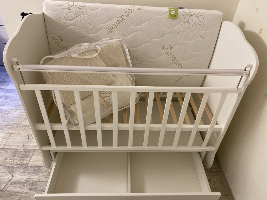Манеж-кроватка с ящиком