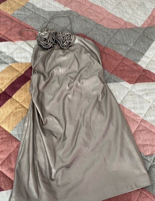 MANGO Silver Dress