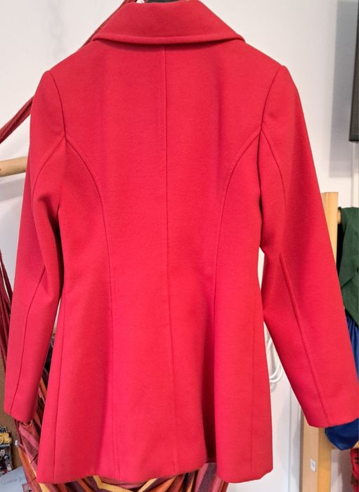 Palton rosu, dama, mar.36 (S)