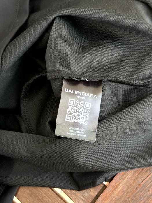 Дамска дълга тениска BALENCIAGA Paris - размер XXL, Отлично състояние