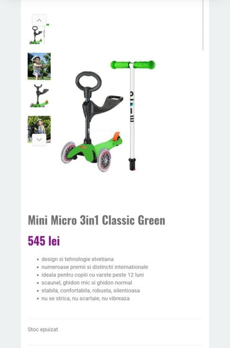 Trotineta Micro 3 in 1