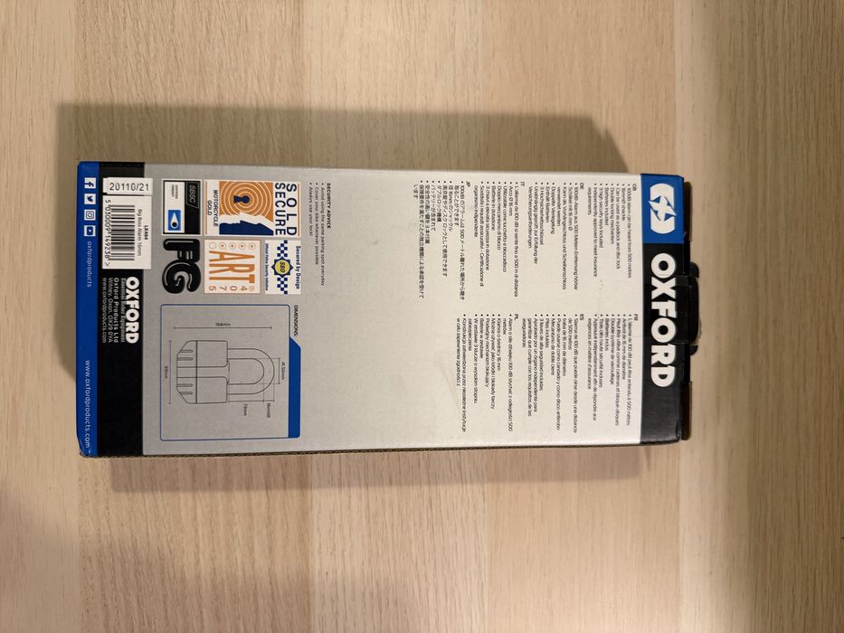 Oxford Big Boss alarm, NOU + cablu verde siguranta