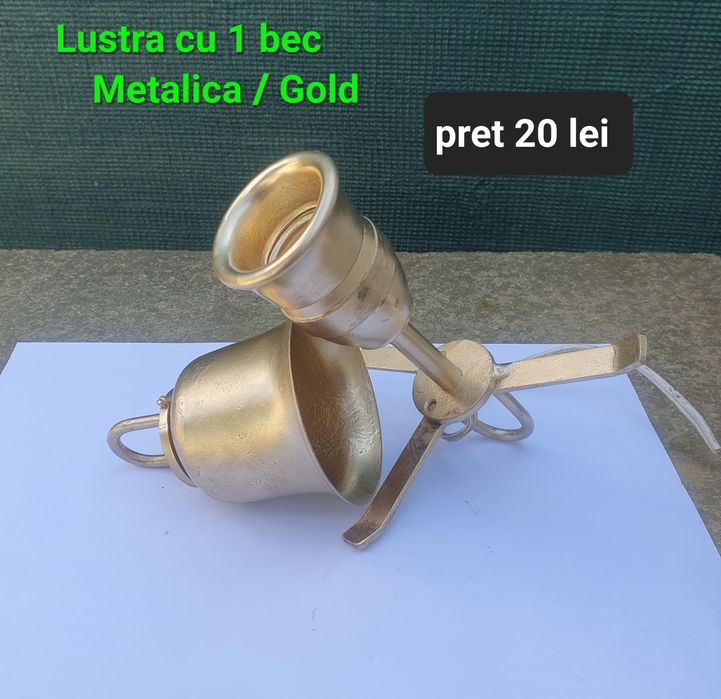Lustra cu un brat aurie