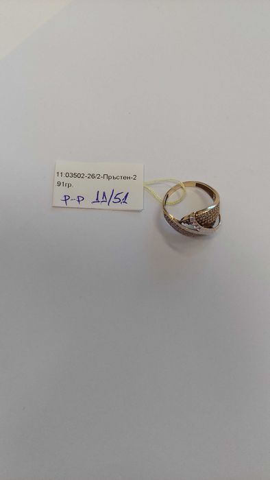 Златни пръстен 14к 2.91гр (р-р 11/51)