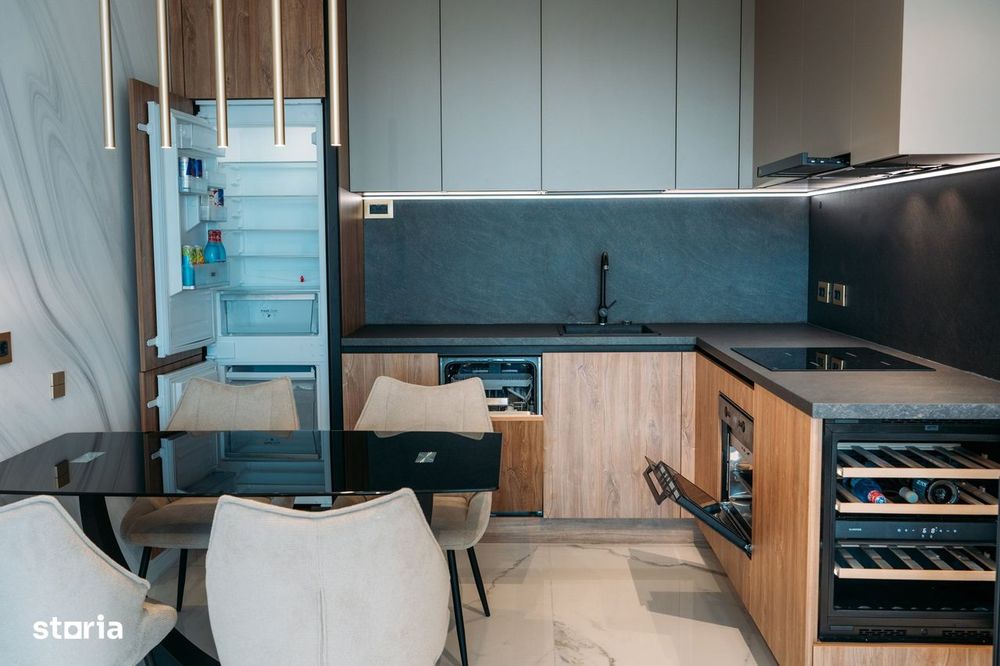One Floreasca Towers · 2 cam · terasă · mobilat lux · 1.500€+TVA