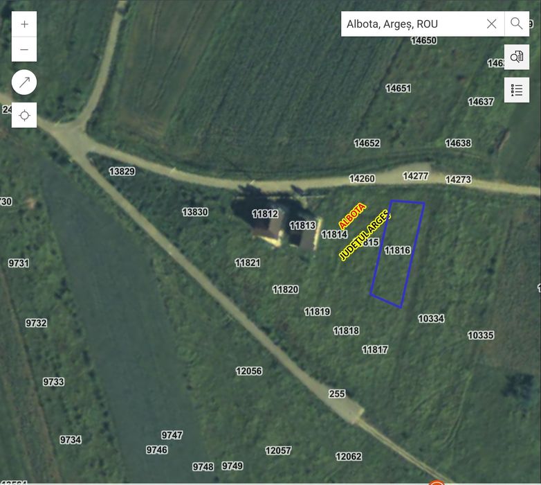 Teren intravilan Albota, strada Miei, jud Arges pentru casa