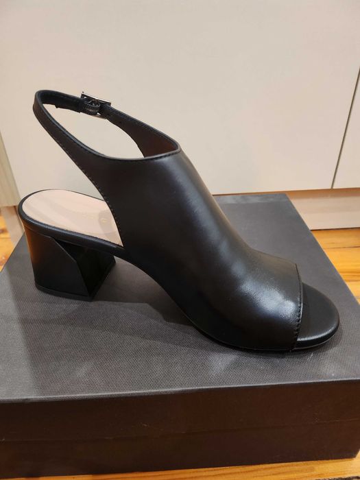 Дамски обувки № 38 - цвят черен, естествена кожа