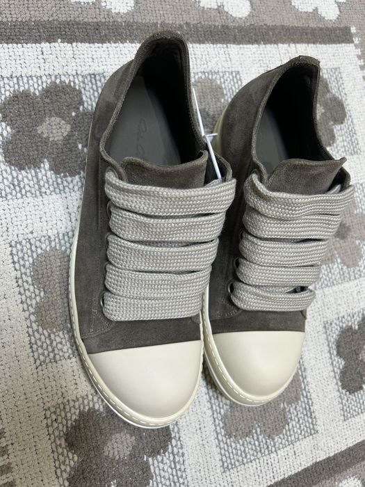 Rick owens jumbo lace low sneakers