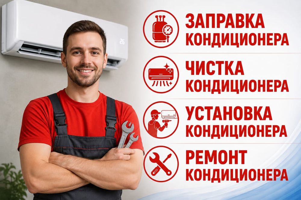 Заправка кондиционера, чистка и ремонт кондиционера недорого