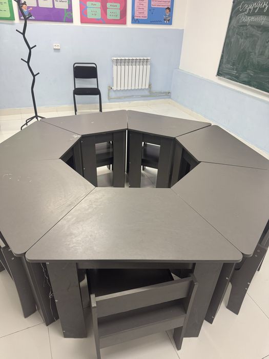 7 парта орындыктарымен сатылады