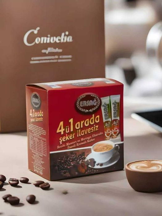 Растворимый сливочный кофе для похудения и здоровье 4 в 1