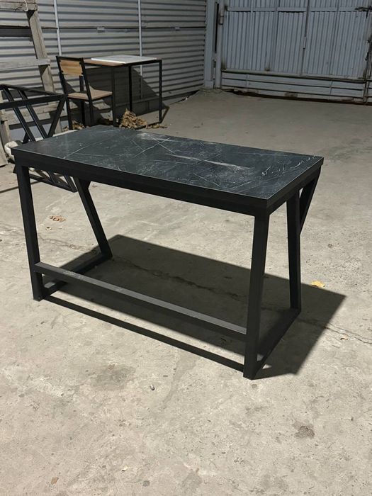 Компьютерный стол «BlackLine» 120×60×75 — металл, МДФ