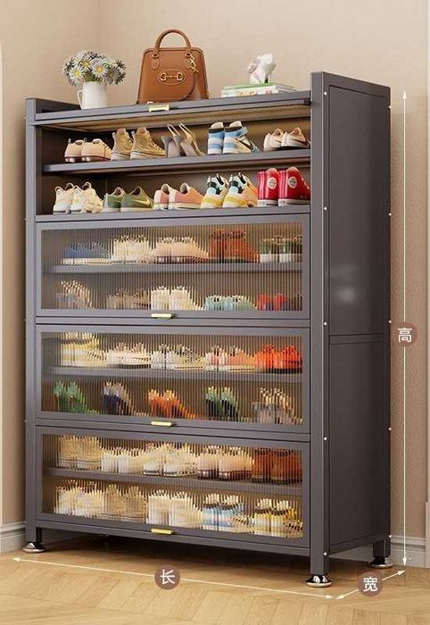 Экологичный, компактный шкаф для обуви,Обувной шкаф для узких прихожих