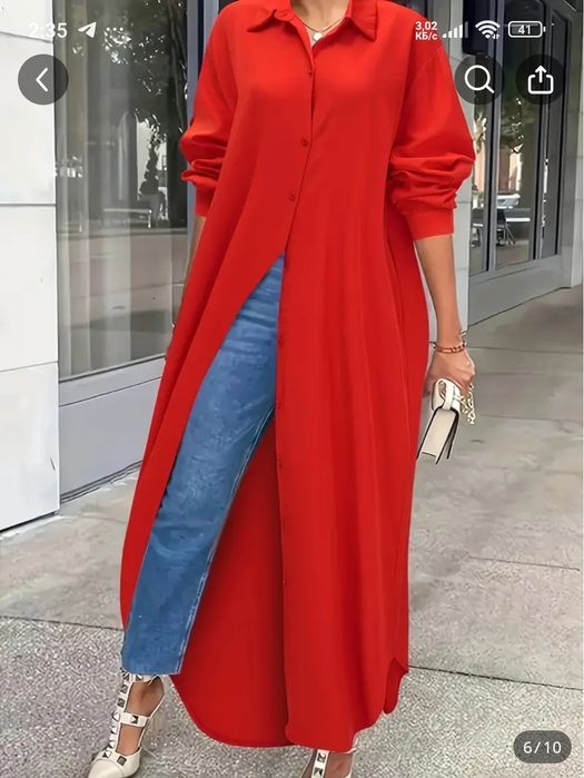 Продается рубашка женская длинная, размер 8 хл