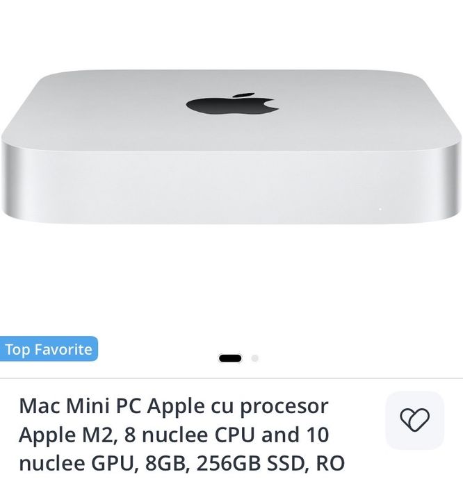 Mac Mini M2 -8 Gb, 256 gb