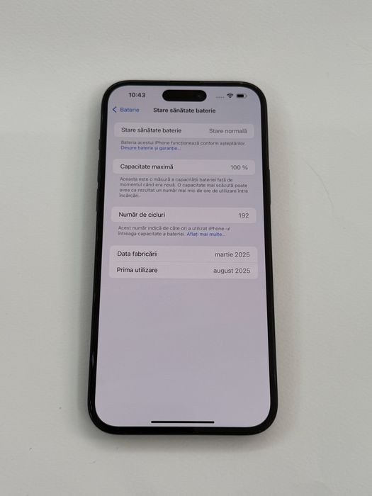 Iphone 15 PLUS -128 Gb -100% baterie  7 luni Garantie
