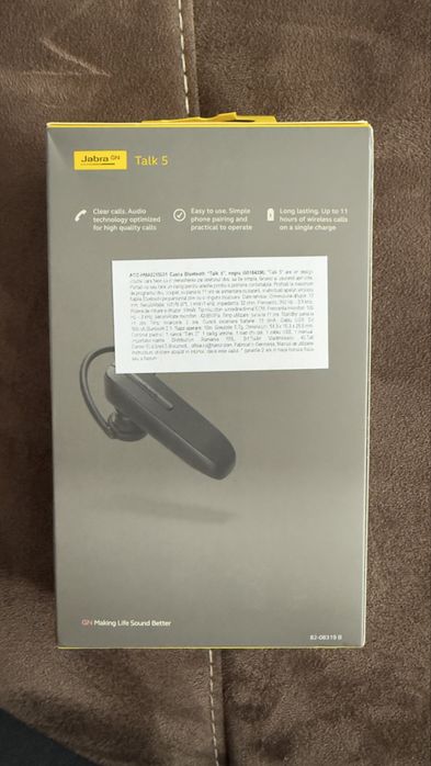 Cască bluetooth Jabra Talk 5, nouă, sigilată