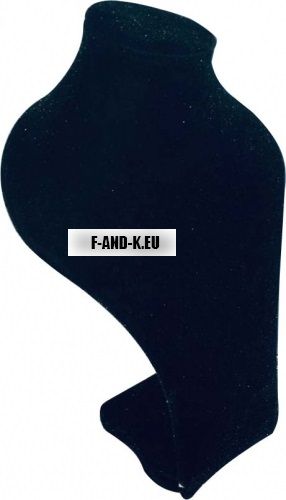 Бюстие за колие черен велур Н25см /Оборудване за магазин