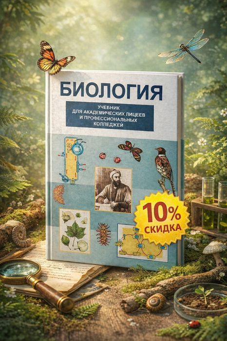Учебник по биологии для старших классов.