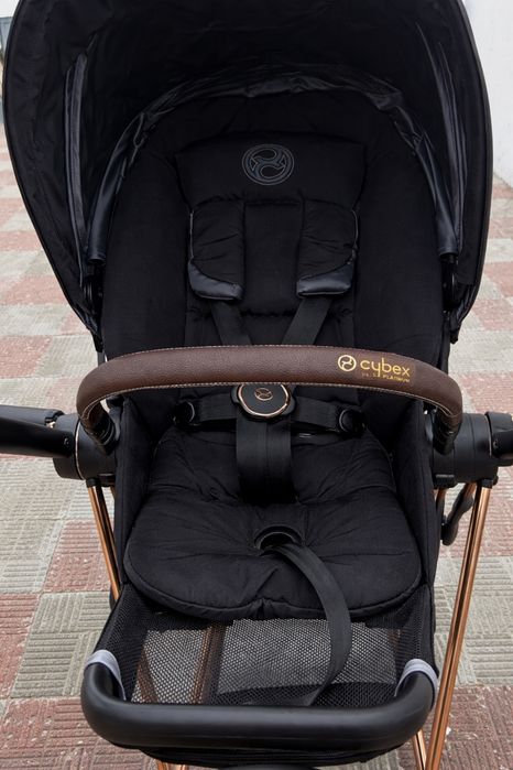 Carucior Cybex Mios 3.0, premium - Sepia Black cu cadru Rosegold