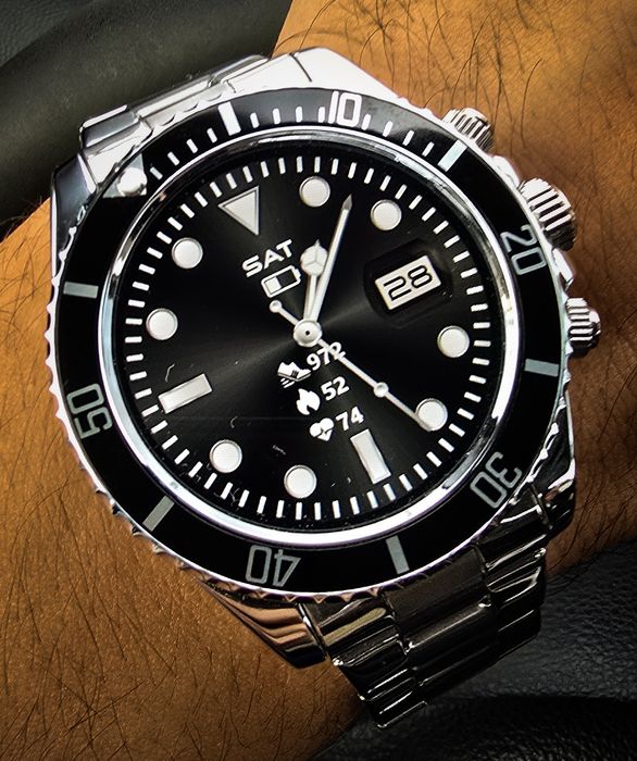 Smartwatch bratara inox