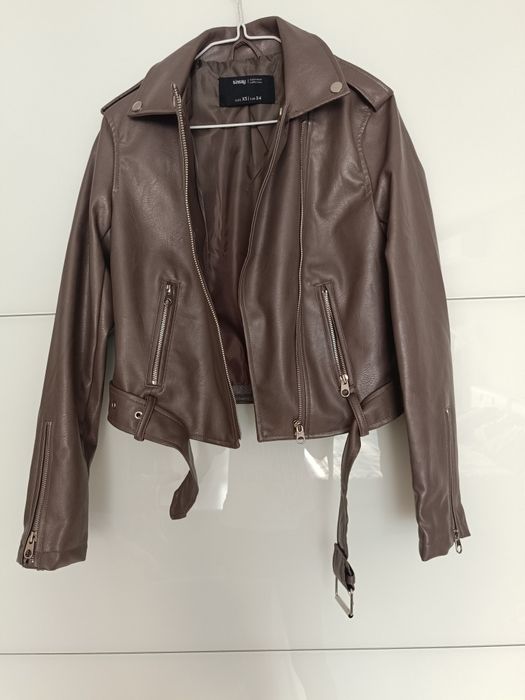 Байкър яке от еко кожа