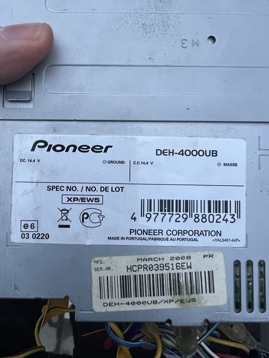 CD радио Pioneer DEH-4000 USB/AUX MP3
