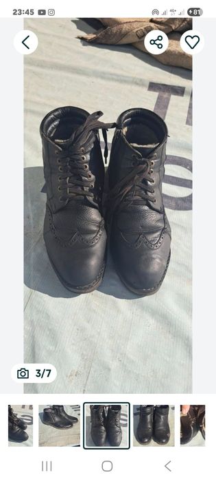 Мужские Сапоги размеры 40,41 Натуральная Кожа