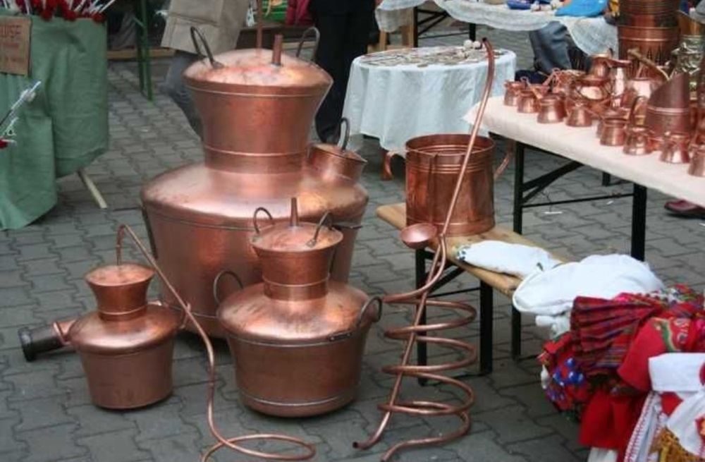 Vând cazan de țuică(palinca) din cupru alimentar