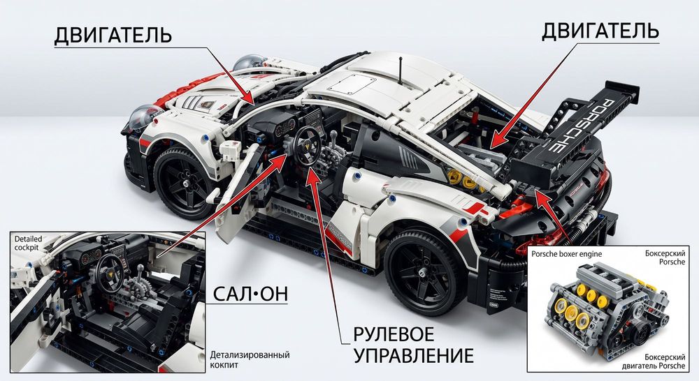 продается конструктор Porsche 911 RSR