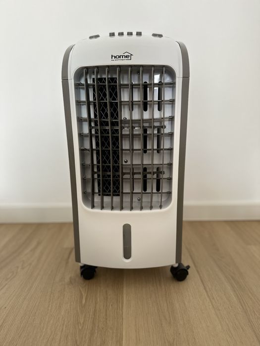 Racitor de aer / ventilator cu rezervor de apa de 3 litri, 3 viteze, insertie de evaporator, rulabil pe roti, 80 W