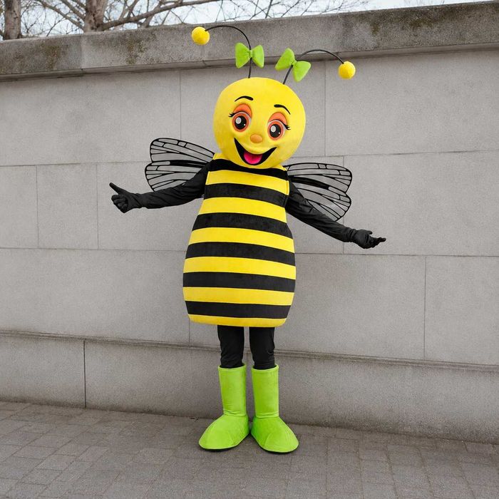Costum Mascotă Albină Profesională, Mascotă Bondar, Costum Personaj pentru Evenimente, Petreceri și Promovări