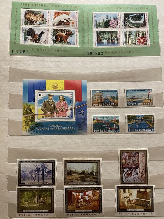 Colectie timbre nestampilate 1983-1987