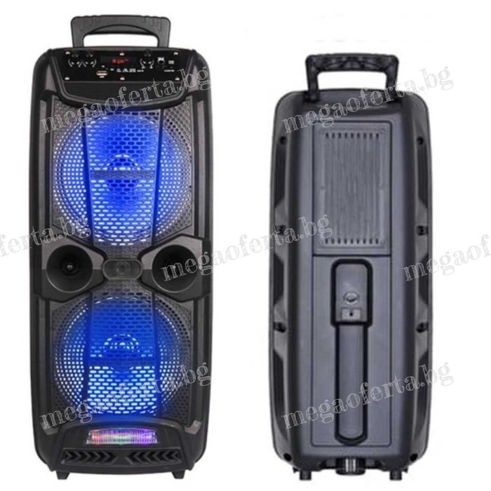 Голяма Караоке Колона 60см., 16 Инча Тонколона с Микрофон и Блутут