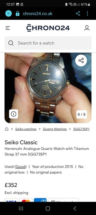 Seiko  Titanium  Safir