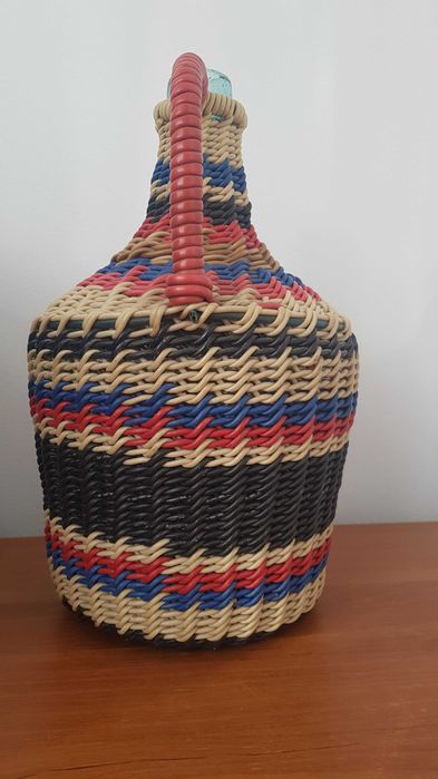 Sticla Palinca/Vi Vintage 6l cu impletitura sarma. Stare impecabila