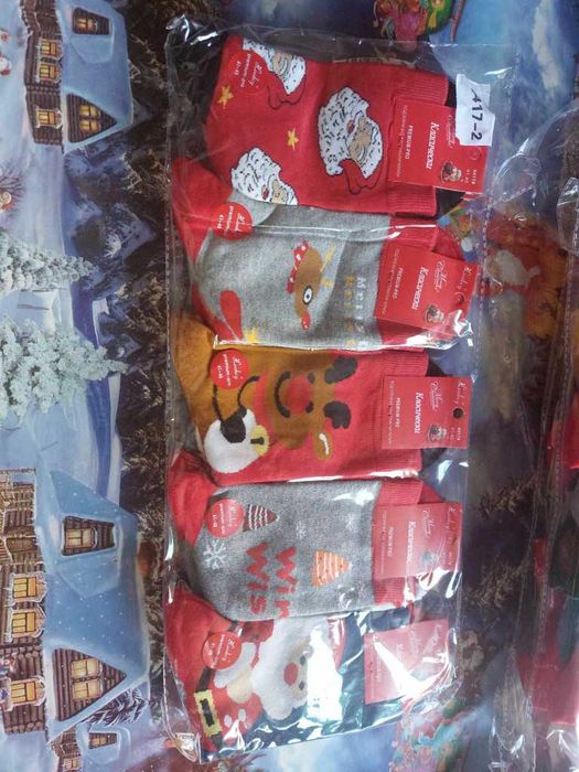 Дамски чорапи с коледни мотиви