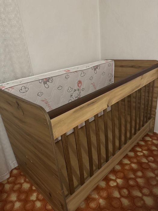 Детско легло кошарка 140х70 с матрак ново