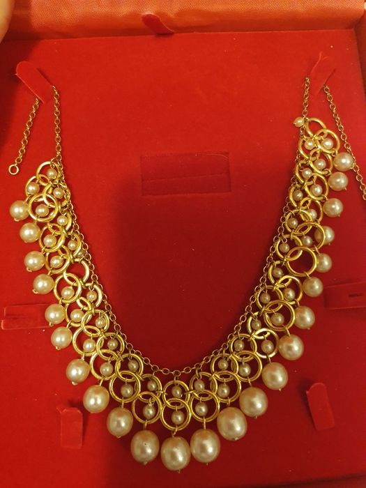 Colier auriu cu perle