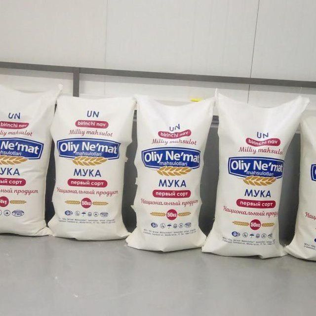 Ун ва ун махсулотлари учун полипропилен коплар ишлап чикарамиз