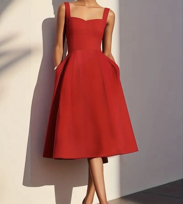 Платье красное новое вечернее