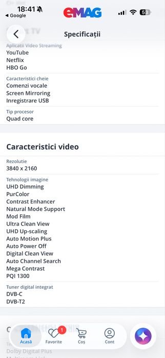 SMART TV  Samsung 101 cm  impecabil