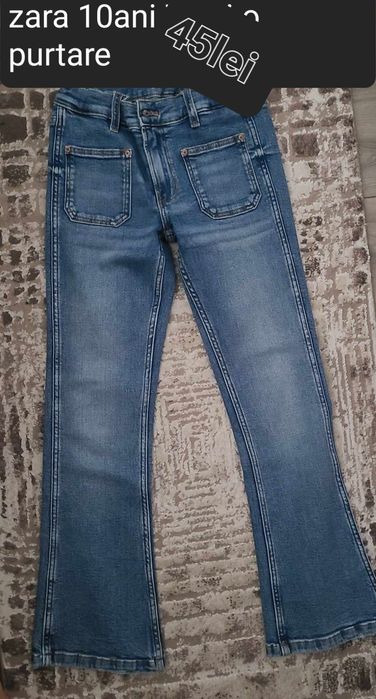 Blugi zara fete 9 si 10ani