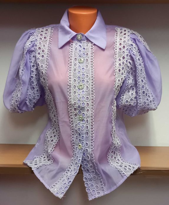 Дамски ризки с плетени дантели