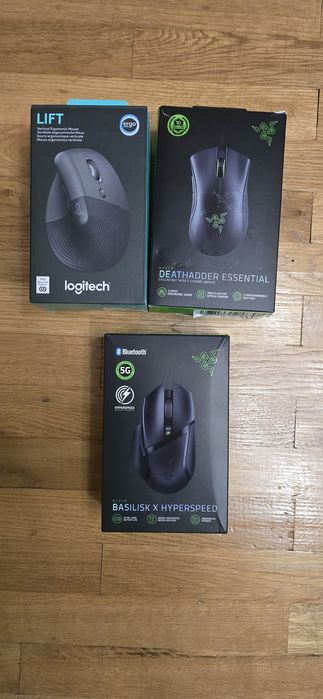 Mouse Gaming Razer Basilisk X Hyperspeed, Logitech Lift , Asus Tuf M4