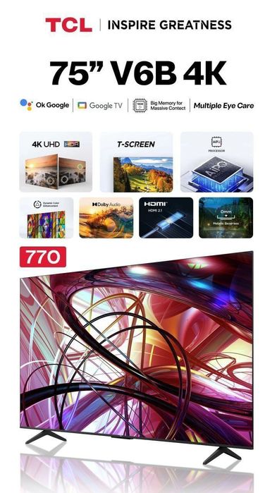 Телевизор TCL 4K UHD TV