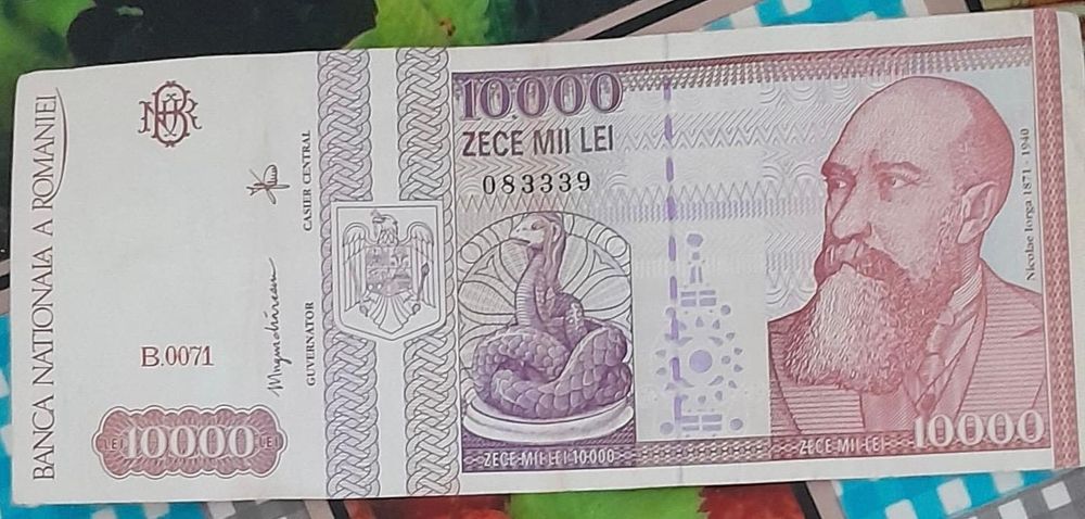 Vând Bancnote vechi de colecție  - ZECE MII  LEI
