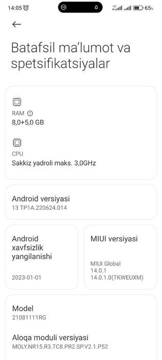 Xiomi 11 t garantiya