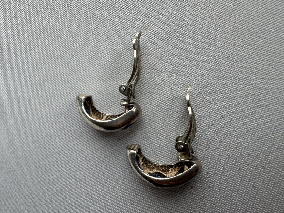 Cercei din argint si lapis lazuli